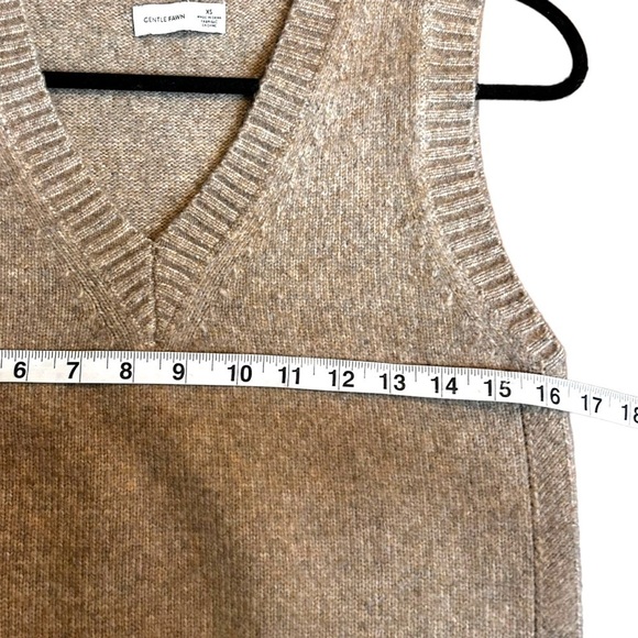Gentle Fawn Milkshake Tan V-Neck Jordyn Sweater Vest - Picture 10 of 11